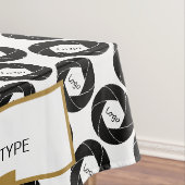 60 "x84" Messe Tablecloth Gold White Tischdecke (Beispiel)