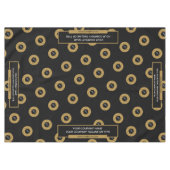 60"x84" Tischtennisloth-Logo Gold Schwarz Tischdecke (Vorderseite (Horizontal))