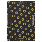 60"x84" Tischtennisloth-Logo Gold Schwarz Tischdecke (Vorderseite)