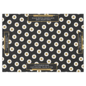 60"X84" Tischtennisloth-Logo Gold und Schwarz Tischdecke (Vorderseite (Horizontal))