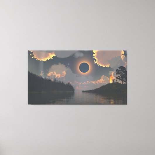 60" x 40" Canvas Art with "Eclipse" image Leinwanddruck (Vorderseite)