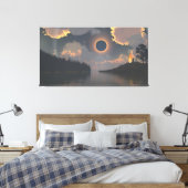 60" x 40" Canvas Art with "Eclipse" image Leinwanddruck (Insitu (Schlafzimmer))