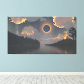 60" x 40" Canvas Art with "Eclipse" image Leinwanddruck (Insitu (Holzboden))