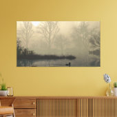 60" x 40" Canvas Art with "Foggy Dawn" image Leinwanddruck (Insitu (Wohnzimmer))