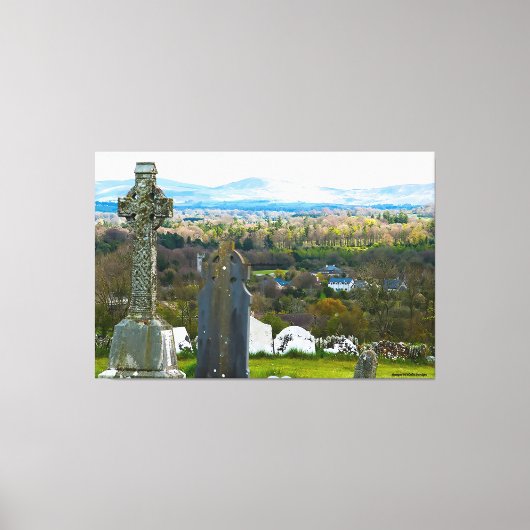 60 x 40 Canvas Print Graveyard Old Kilcullen Leinwanddruck (Vorderseite)