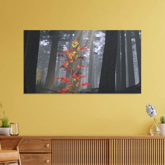 60" x 40" Leinwand mit "Fledgling" Bild (Insitu (Wohnzimmer))