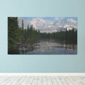 60" x 40" Leinwand Poster mit "Boreal Stream" Bild (Insitu (Holzboden))