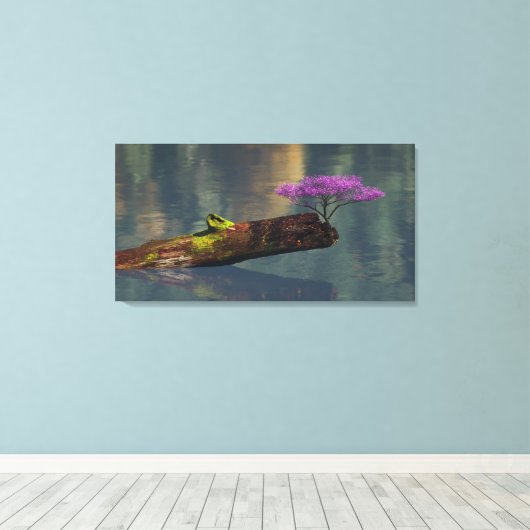 60" x 40" Papier Poster mit "Rebirth" Bild Leinwanddruck (Insitu (Holzboden))