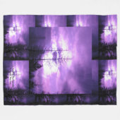60 x 80 Lila Sky Fleece Blanket (Vorderseite (Horizontal))
