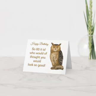 60 year old Birthday Card Dankeskarte