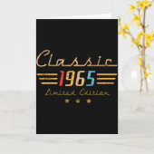 60 Year Old Gift Clic 1965 Limited Edition 60th Bi Karte (Gelbe Blume)