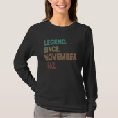 60 Years Old  Legend Since November 1962 60th Bday T-Shirt (Vorderseite)