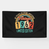 60 Years Old Of Be Awesome In 1962 60th Birthday Banner (Horizontal)