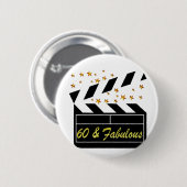 60 YR ALTER FILMSTAR BUTTON (Vorne & Hinten)