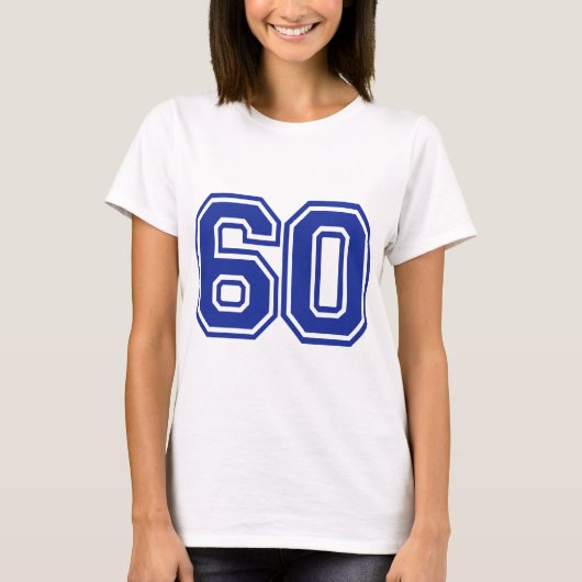60 - Zahl - sechzig T-Shirt (Vorderseite)