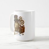 60 & zeitlos - Steampunk-Feier Kaffeetasse (Vorderseite Links)