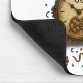 60 & zeitlos - Steampunk-Feier Mousepad (Ecke)