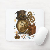 60 & zeitlos - Steampunk-Feier Mousepad (Mit Mouse)