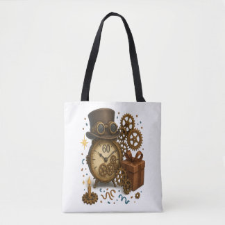 60 & zeitlos - Steampunk-Feier Tasche