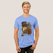 60 & zeitlos - Steampunk-Feier Tri-Blend Shirt (Vorderseite voll)