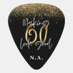 60 zum Geburtstag eines guten Goldenen Glitzer mac Plektrum<br><div class="desc">Feiern Sie Ihren 60. Geburtstag stilvoll mit diesem schwarzen,  weißen und goldenen Effekt 60 und einem fabelhaften Geburtstagsdesign. Modernes Design mit Skripttext und fett formatierter Grafik. Ändern Sie die Farbe,  um sie anzupassen. Teil einer Sammlung.</div>