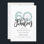 60 zum Geburtstag guter moderner Typografie machen<br><div class="desc">60 Look,  sechzig und fabelhafte moderne Typografie Geburtstagseinladung. Moderner Schriftzeichen zum Trend Typografie Design. Teil einer Sammlung. Farben können individuell angepasst werden.</div>