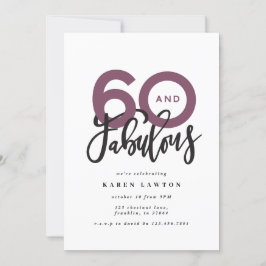 60 zum Geburtstag guter moderner Typografie machen