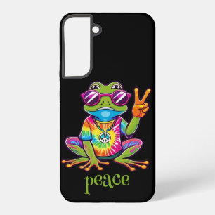 60er 70er Hippy Hippie Peace Frosch Samsung Galaxy Hülle