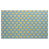 60er 70er Mod Retro-Herz-Blume v2 Stoff (Yard (91,4 cm))