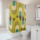 60er 70er Mod retro Muster Duschvorhang (Beispiel)