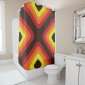 60er 70er Mod retro Muster Duschvorhang (Beispiel)