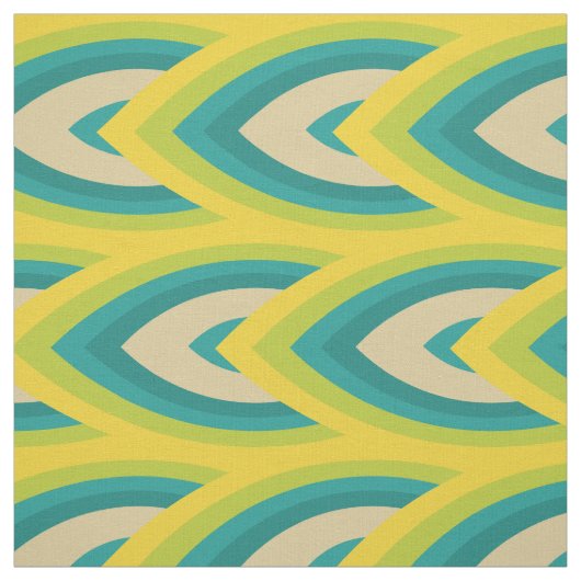 60er 70er Mod Retro-Patron Stoff (Muster)