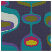 60er 70er Mod Retro-Stoffmuster Stoff (Nahaufnahme)