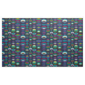 60er 70er Mod Retro-Stoffmuster Stoff (Yard (91,4 cm))