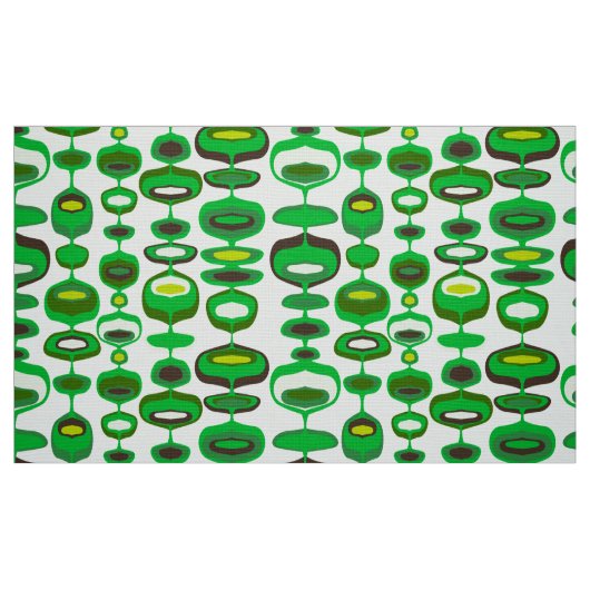 60er 70er Mod Retro-Stoffmuster Stoff (Fat Quarter (45,7 x 55,9 cm))