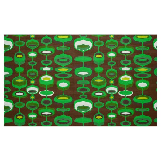 60er 70er Mod Retro-Stoffmuster Stoff (Fat Quarter (45,7 x 55,9 cm))