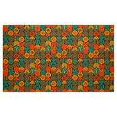 60er 70er nostalgisches Retrogewebe Stoff (Fat Quarter (45,7 x 55,9 cm))
