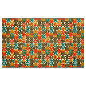 60er 70er nostalgisches Retrogewebe Stoff (Fat Quarter (45,7 x 55,9 cm))