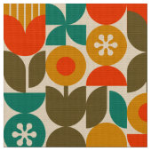 60er 70er nostalgisches Retrogewebe Stoff (Nahaufnahme)