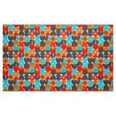 60er 70er nostalgisches Retrogewebe Stoff (Fat Quarter (45,7 x 55,9 cm))
