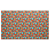 60er 70er nostalgisches Retrogewebe Stoff (Yard (91,4 cm))