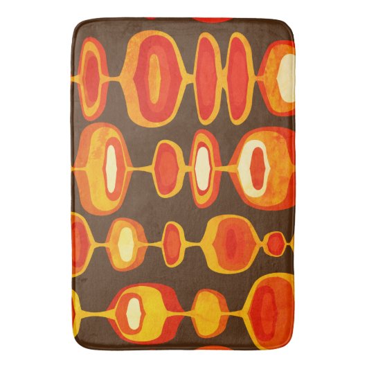 60er 70er retro bad mat - rug badematte (Vorderseite Vertikal)