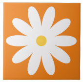 60er 70er Retro Blume Fliese (Vorderseite)