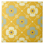 60er 70er Retro Blume Fliese (Vorderseite)