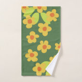 60er 70er Retro-Blumen Mod-Badehandtuch-Set Badhandtuch Set (Handtuch)