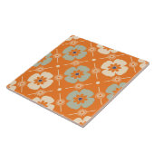 60er 70er Retro-Blumentafel Fliese (Seite)