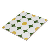 60er 70er Retro-Blumentafel Fliese (Seite)
