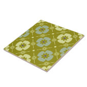 60er 70er Retro-Blumentafel Fliese (Seite)