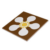 60er 70er Retro-Blumentafel Fliese (Seite)