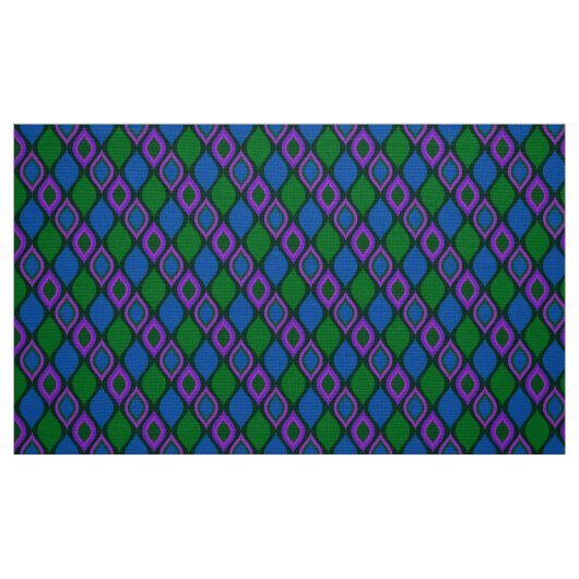 60er 70er Retro Mod Stoff (Fat Quarter (45,7 x 55,9 cm))